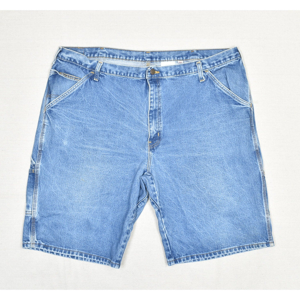 All American Clothing Co Men Carpenter Shorts Cotton Blue Size 44 Baggy USA Made